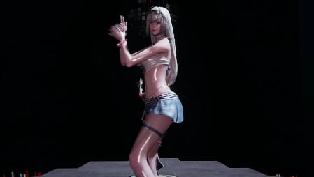 MMD极品甜心骚舞勾引！巨乳娇躯狂摇乱颤，淫荡自慰高潮喷水！