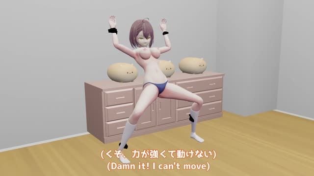 MMD3D- 极致沦陷！洗脑支配下的肉体，高潮绝顶被狂暴内射的后半部