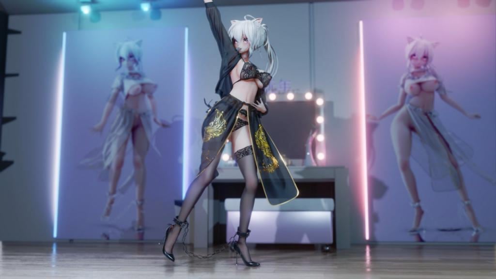 MMD78 汉服黑丝弱音骚货被狂操 GFRIEND-MAGO极品COS
